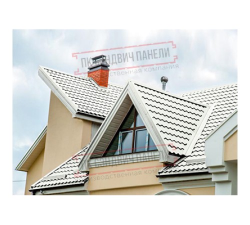 Планка ендовы верхняя 76х76х2000 Полиэстер Ral9003-0.45