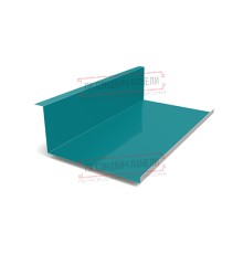 Планка примыкания нижняя 250х122х2000 ПЭ-5021-0.45