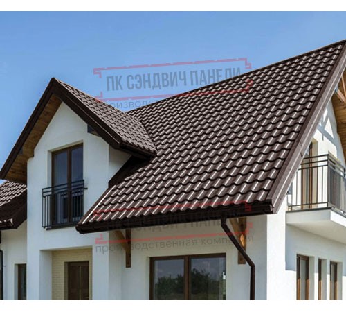Металлочерепица Монтекристо-XL RAL8017 PURETAN-0.5