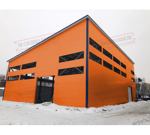 Сэндвич панели стеновые с пенополиуретаном, ширина 1200 мм, толщина 30 мм, 0.5/0.5, RAL2004