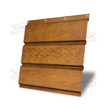 Софит металлический центральная перфорация 0,45 Print Elite с пленкой Golden Wood