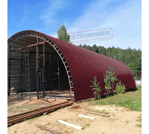 Профнастил МП10ПГ-0.65, Ширина-1100, Полиэстер RAL3005